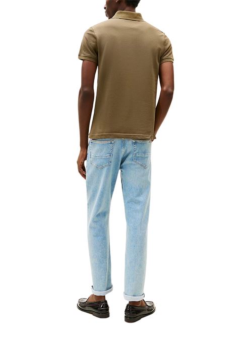 Polo uomo verde in cotone Tommy Hilfiger | MW0MW17771RBN